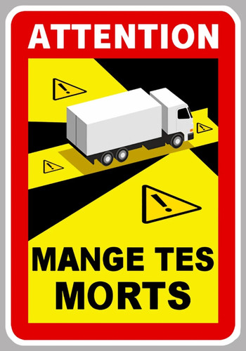 Sticker mange tes - mange, morts