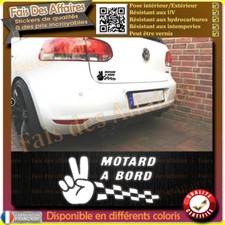sticker autocollant Motard à
