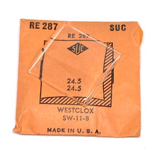 Verre montre SUC RE 287 - Westclox, SW-11-B 24,5x24,5 [NOS] (Watch crystal)