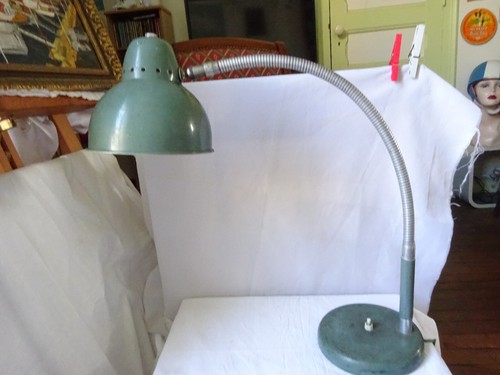 Lampe bureau ancienne verte - bureau,