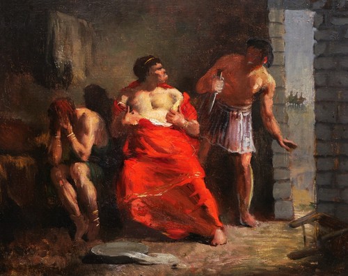 Tableau esquisse mort néron - mort,