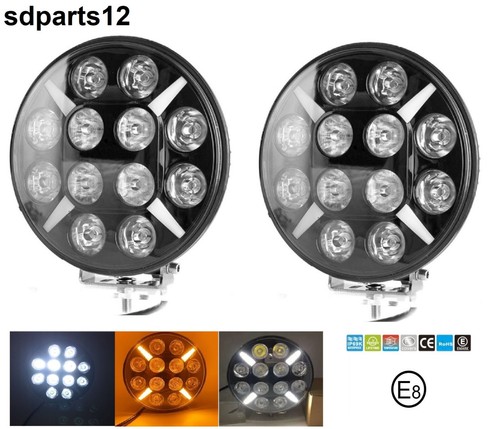 12v 24v led - 60w, phare