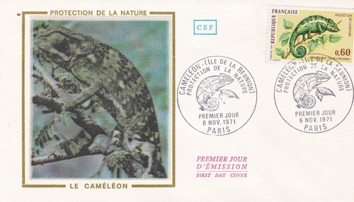 France 1971 fdc cameleon - france, yt