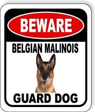 BEWARE BELGIAN MALINOIS GUARD DOG Aluminum Composite Sign