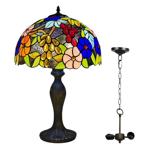 Lampe table fleurie de - lampe,