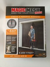 Magic mesh garage screen door