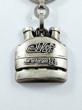 KEYCHAIN - FI ANTARGAZ - Gas Elf - 2D Gas Bottle Metal - Vintage 90s