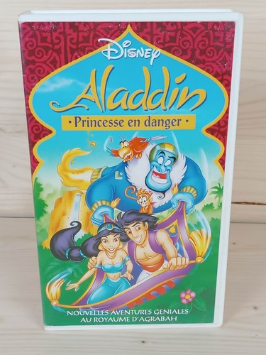 Cassette vhs aladdin - aladdin, princesse