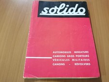 SOLIDO CATALOGUE 1964 AUTOMOBILES GROS PORTEURS CANONS REVOLVERS