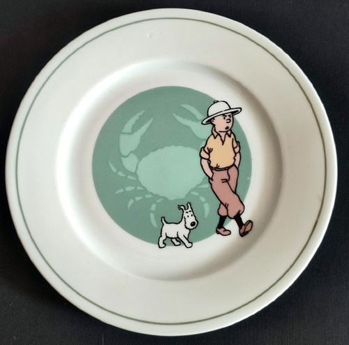 Assiette tintin crabe - le,
