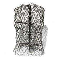 Ancien buste de mannequin de couture / Treillis / Jardin des Modes