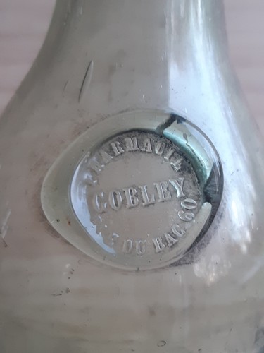 Bouteille verre ancien - verre,