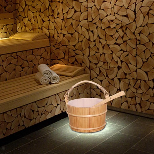Seau sauna bois - seau, de