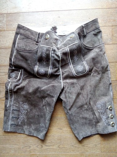 Culotte cuir marron - cuir, pour