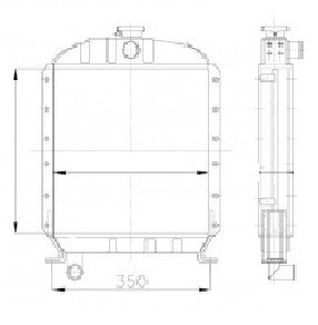 Radiateur eau pour fiat - ,