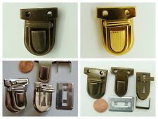 1 Fermoir Cartable Clic argenté doré ou bronze 33x25mm mercerie couture sac