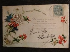 CP ILLUSTREE GAUFREE FLEURS