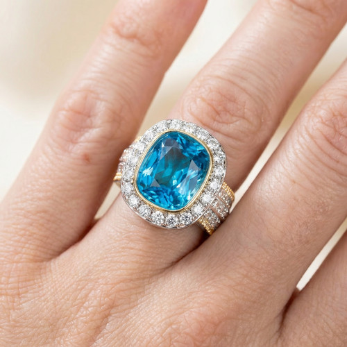 Bague femme luxe - femme, bleue