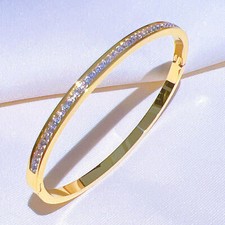 Bracelet Jonc Ovale Femme