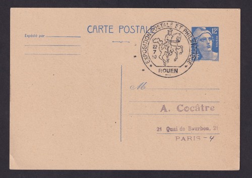 Entier postal cachet - entier, postal-cachet