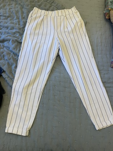 Pantalon blanc bershka - pantalon,