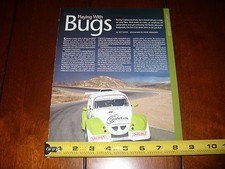 VW VOLKSWAGEN FUN CUP BEETLE BUG RACE CAR - ORIGINAL 2008 ARTICLE