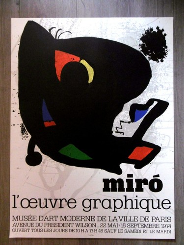 Miro joan affiche originale - joan,