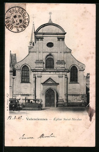 Cpa valenciennes église - cpa,
