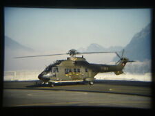 Super Puma T-323 (wnd4) Swiss Air Force Alpnach1995 Kodachrome 64 slide