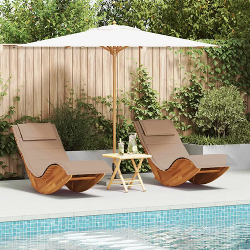 Transat avec coussin - , bois