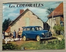 RENAULT COLORALES Sales Brochure March 1951 FRENCH Savane PICKUP Fourgonnette