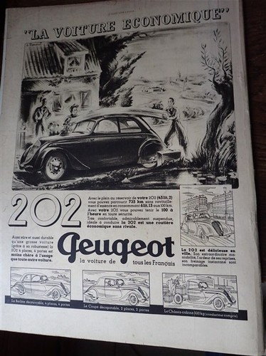 Peugeot 202 voiture - 202,
