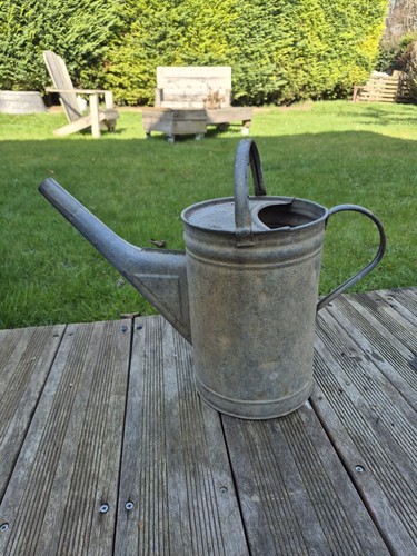 Ancien arrosoir zinc galva - ancien,