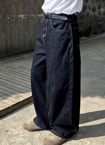 Jean bleu foncé baggy y2k