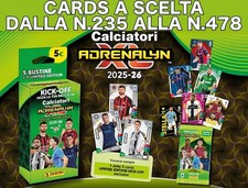PANINI FOOTBALLERS ADRENALYN XL 2025 2026 25 26 CARDS OF YOUR CHOICE N.235 - N.478