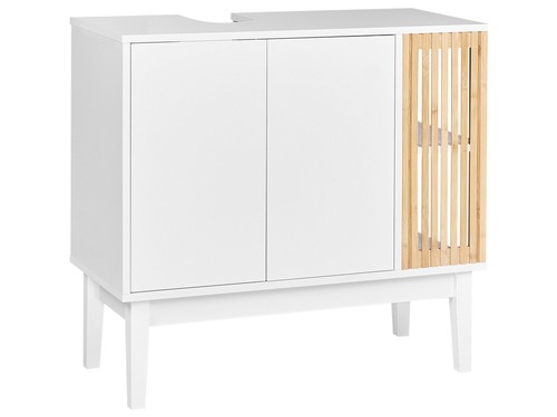 Meuble lavabo bambou mdf pin - meuble,