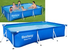 PISCINE HORS-SOL RECTANGULAIRE BESTWAY 300X201XH66 -56404  