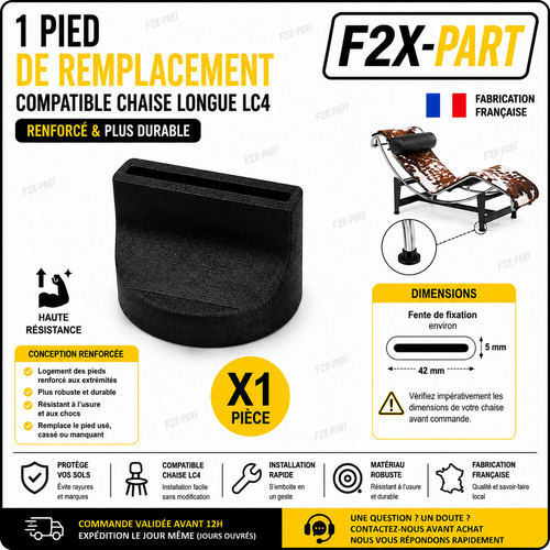 Patin pied chaise - x1,