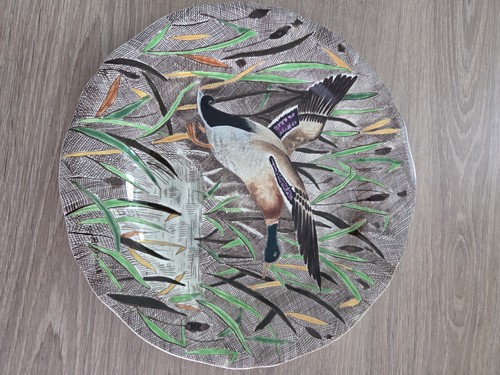 Assiette plate faïence - , de