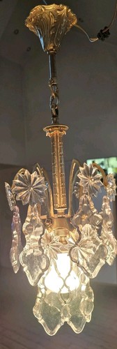 Lustre pampilles ancien - lustre, xixe