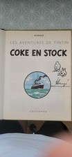 BD TINTIN - COKE EN STOCK - DEDICACE PAR HERGE