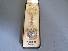 astro zodiac aquarius gold plated keychain