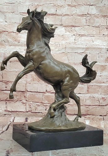 Wild horse bronze sculpture - wild,