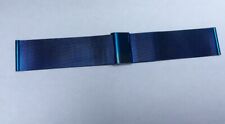 BRACELET MONTRE MÉTAL 24mm Couleur Bleu..  Stainless Steel