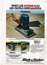 1977 AD ADVERSISING BLACK & DECKER sander