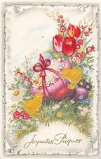 ILLUSTRATED CP EASTER EGGS CHICKS FELT RELIEF - 59026