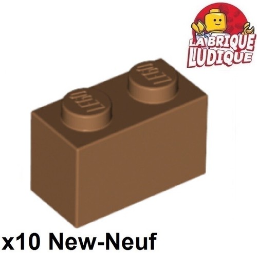 Lego 10x brique brick - brick, 2x1