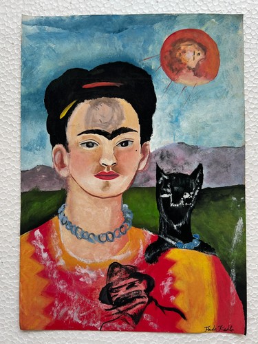 Frida kahlo dessin sur papier - frida,