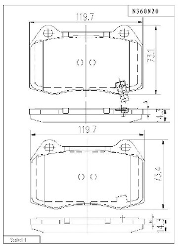 Jeu plaquettes frein - de, de