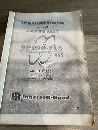 Ingersoll rand dl900 - ingersoll, air